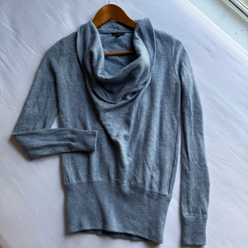 Ann Taylor Petite Cowl Neck Wool Rabbit Cashmere Sweater SP Small Petite Luxury